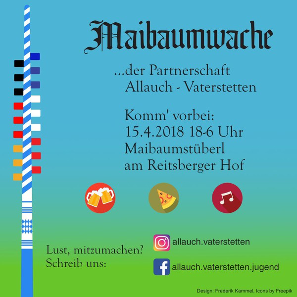 Maibaumwache – Sonderaktion der Allauchjugend – April 2018